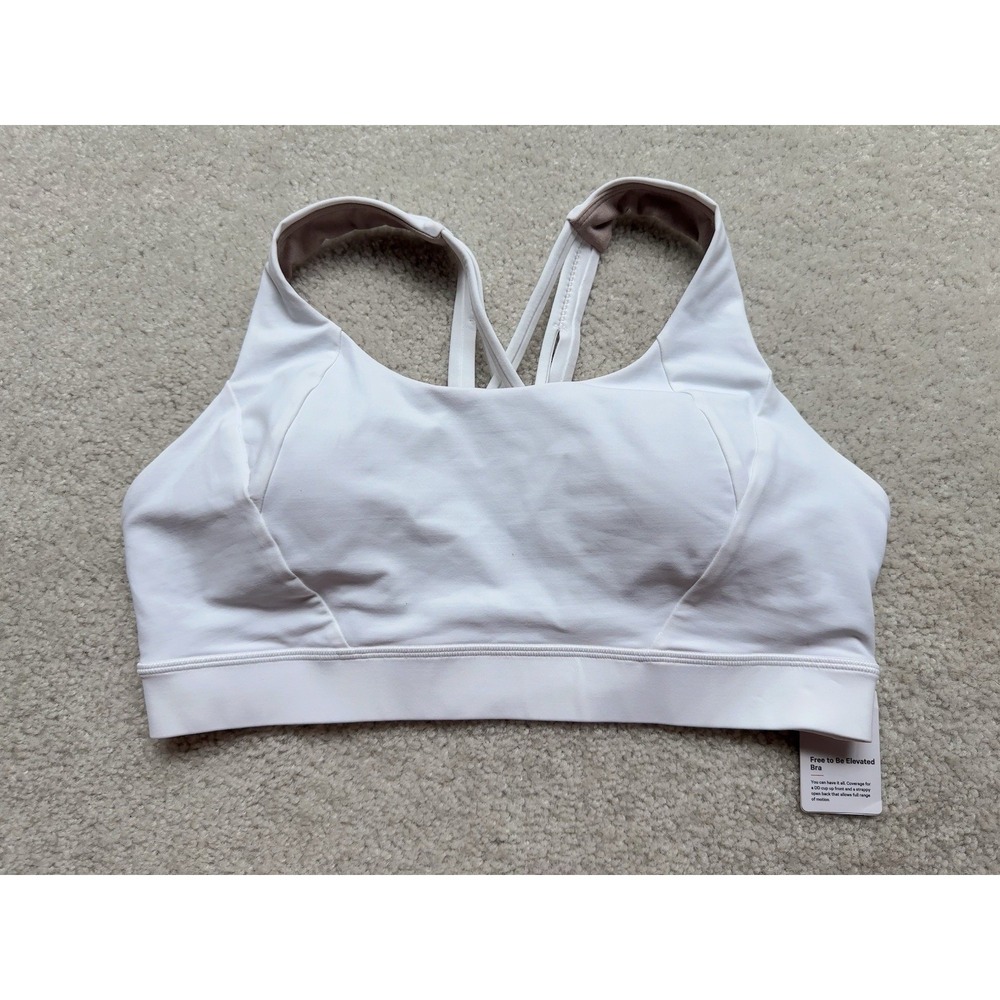 NWT Lululemon Free To Be Elevated Bra Size 12 White